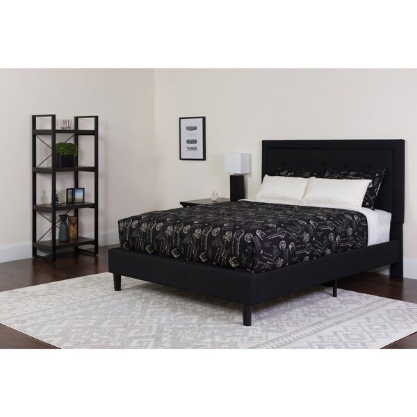 Flash Furniture Roxbury Full Platform Bed Set, Black SL-BM-22-GG - main